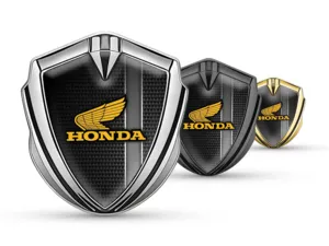 Honda Emblema Metallico Badge Look Minimal Stile Universale